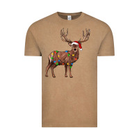 Vintage Coffee reindeer Vintage Tee - JahusDesignShop