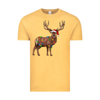Vintage Mustard reindeer Vintage Tee - JahusDesignShop