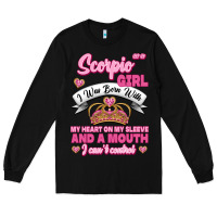 Black as a scorpio girl zodiac girls Long Sleeve Tee - Jasminsmagicworld