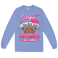 Colony Blue as a scorpio girl zodiac girls Long Sleeve Tee - Jasminsmagicworld