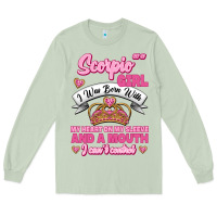 Matcha as a scorpio girl zodiac girls Long Sleeve Tee - Jasminsmagicworld