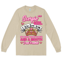 Mushroom as a scorpio girl zodiac girls Long Sleeve Tee - Jasminsmagicworld
