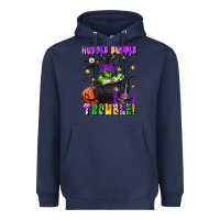 Navy hubble bubble trouble Heavyweight Hoodie - LillyAllenDesigns