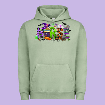 Nurse Coffee Cup Halloween Urban Hoodie Designed By Cowgirlartshop