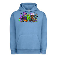 Pigment Pebble Blue nurse coffee cup halloween Urban Hoodie - CowGirlArtShop