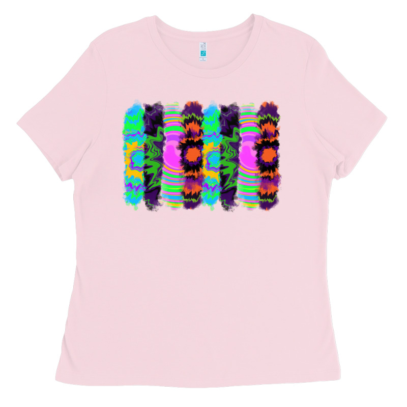 Tie Dye Brushstrokes Ladies Tee by RanaPortraitStore | Teevron
