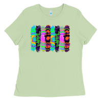 Matcha tie dye brushstrokes Ladies Tee - RanaPortraitStore
