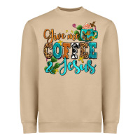 Gıve Me Coffee And Jesus Heavyweight Sweatshirt | Teevron
