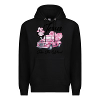 Black Leopard Floral Pink Car Jesus Take The Wheel Premium Hoodie - Bettercallsaul