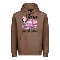 Chestnut Leopard Floral Pink Car Jesus Take The Wheel Premium Hoodie - Bettercallsaul