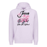 Lilac Leopard Floral Pink Car Jesus Take The Wheel Premium Hoodie - Bettercallsaul