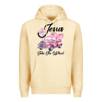 Pina Colada Leopard Floral Pink Car Jesus Take The Wheel Premium Hoodie - Bettercallsaul