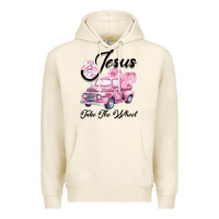 Tofu Leopard Floral Pink Car Jesus Take The Wheel Premium Hoodie - Bettercallsaul
