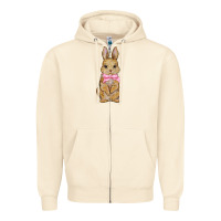 Sandshell Easter rabbit Zipper Hoodie - NancyCooperArtShop