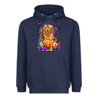 Navy did somebody say treat Heavyweight Hoodie - LillyAllenDesigns