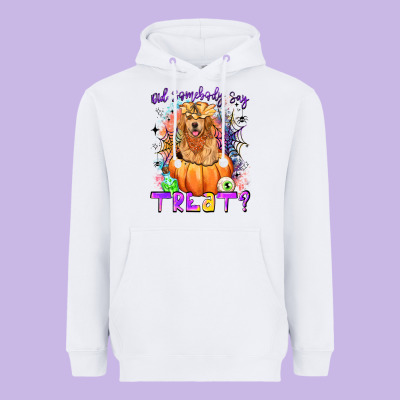 Did Somebody Say Treat Heavyweight Hoodie Designed By Lillyallendesigns