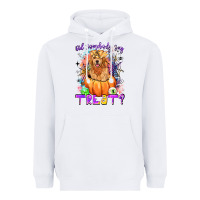 White did somebody say treat Heavyweight Hoodie - LillyAllenDesigns