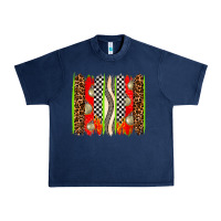 Navy race brushstrokes Urban Heavy Tee - AdoDesignShop