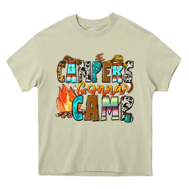 Campers Gonna Camp Heavy Core Tee by Zillion Design Studio | Teevron