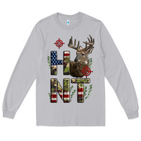 Moon Dust Deer Hunting Usa Flag Long Sleeve Tee - LillyAllenDesigns