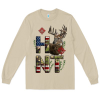 Mushroom Deer Hunting Usa Flag Long Sleeve Tee - LillyAllenDesigns