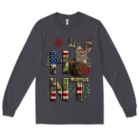 Smoke Deer Hunting Usa Flag Long Sleeve Tee - LillyAllenDesigns