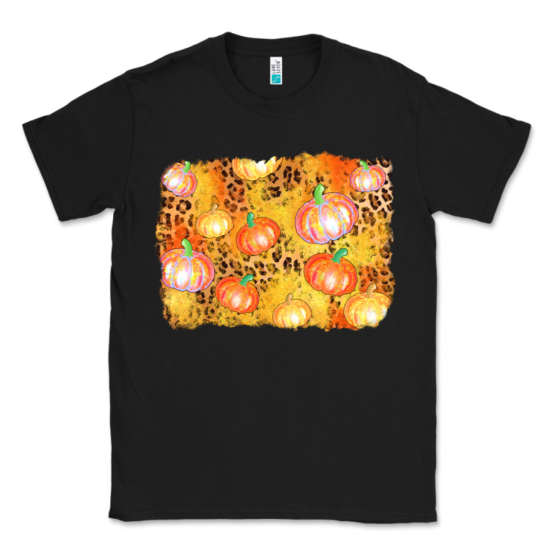 Fall Pumpkin Background Classic Tee by AdoDesignShop | Teevron