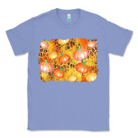 Colony Blue fall pumpkin background Classic Tee - AdoDesignShop