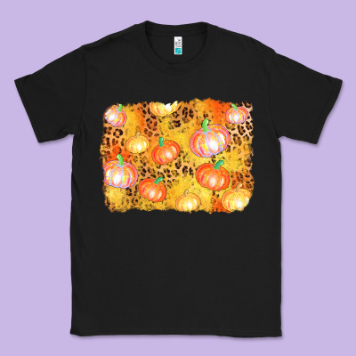 Fall Pumpkin Background Classic Tee Designed By Adodesignshop