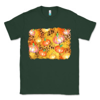 Sports Green fall pumpkin background Classic Tee - AdoDesignShop