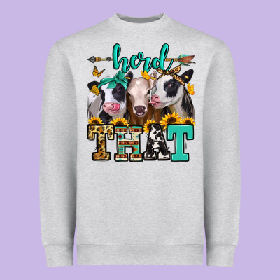 Herd That Heifers Heavyweight Sweatshirt Designed By Jasminsmagicworld
