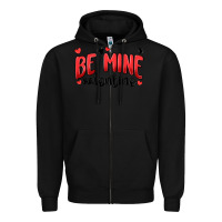 Black be mine valentine Zipper Hoodie - MaliasSmallBusiness