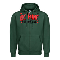 Sports Green be mine valentine Zipper Hoodie - MaliasSmallBusiness
