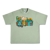Oil Green wife mom teacher with sunflowers Urban Heavy Tee - AdoDesignShop