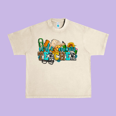 Wife Mom Teacher With Sunflowers Urban Heavy Tee Designed By Adodesignshop