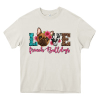 Cream love french bulldogs Heavy Core Tee - Artiststas