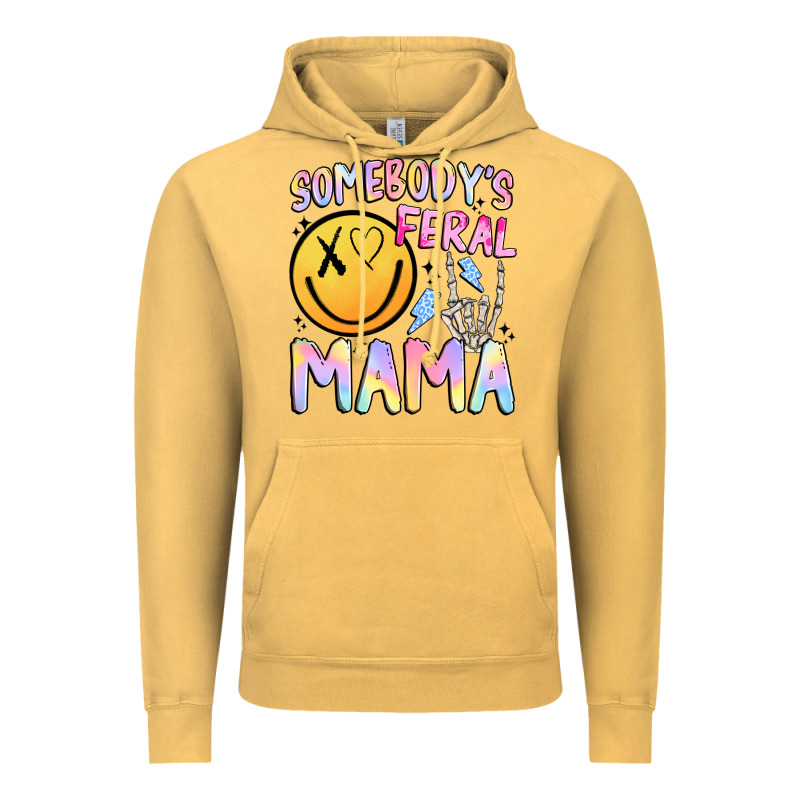 Somebody's Feral Mama Vintage Hoodie by JahusDesignShop | Teevron
