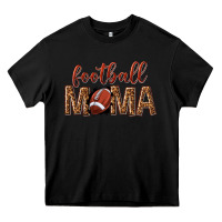 Black football mama Heavy Core Tee - texasbilliewilder