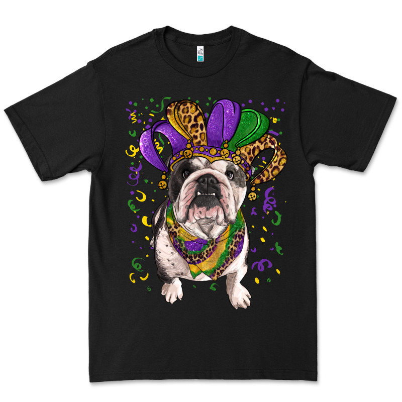 Mardi Gras Hat  English Bulldog Premium Tee by RanaPortraitStore | Teevron