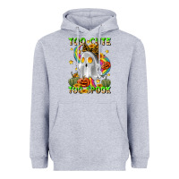 Heather Grey too cute too spook Heavyweight Hoodie - LillyAllenDesigns