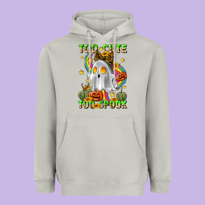 Too Cute Too Spook Heavyweight Hoodie Designed By Lillyallendesigns