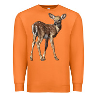 Carrot white tailed fawn deer Premium Sweatshirt - LillyAllenDesigns