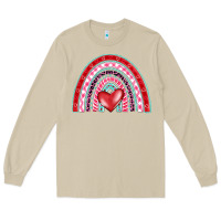 Mushroom valentine's day rainbow Long Sleeve Tee - BarkalooDesign
