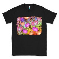 Black colourful pumpkin background Classic Tee - AdoDesignShop