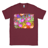Burgundy colourful pumpkin background Classic Tee - AdoDesignShop
