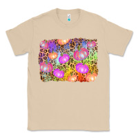 Mushroom colourful pumpkin background Classic Tee - AdoDesignShop