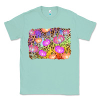 Seafoam colourful pumpkin background Classic Tee - AdoDesignShop