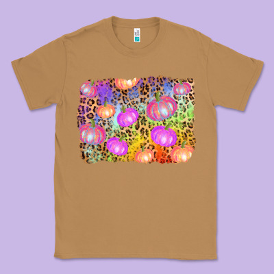 Colourful Pumpkin Background Classic Tee Designed By Adodesignshop