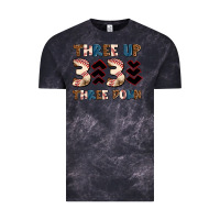 Cloud Black three up three down Vintage Tee - AdoDesignShop