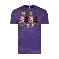Cloud Purple three up three down Vintage Tee - AdoDesignShop